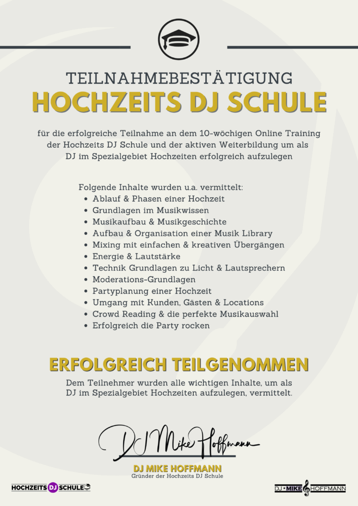 DJ Fulda Hochzeit -Zertifizierter Hochzeits-DJ