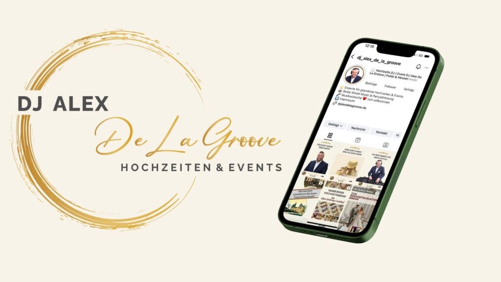 DJ Fulda Hochzeit - Hessen DJ Alex De La Groove auf Instagram oder Mixcloud folgen @dj_alex_de_la_groove